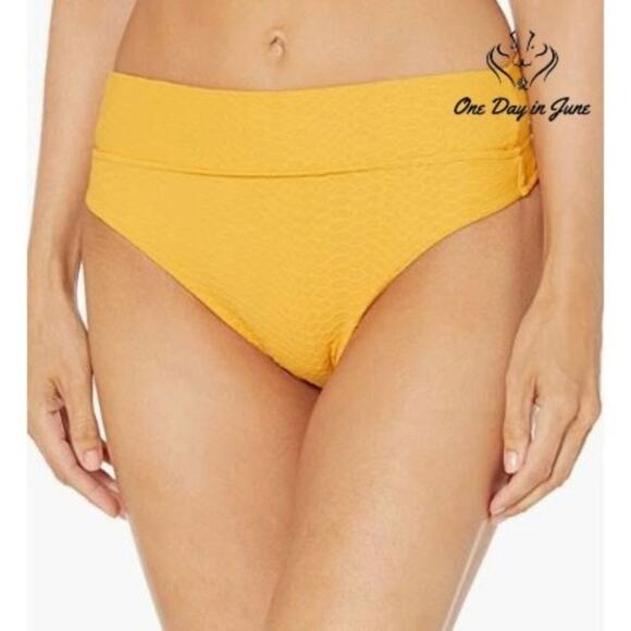 Seafolly Women's Hi Rise Pant Bikini Bottom Swimsuit Size 2 - Picture 1 of 4